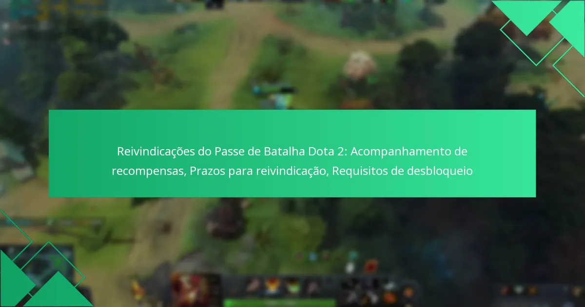 Reivindicações do Passe de Batalha Dota 2: Acompanhamento de recompensas, Prazos para reivindicação, Requisitos de desbloqueio